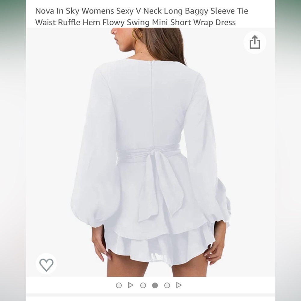 White flowy dress